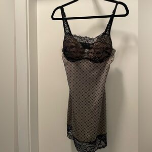 Elegant Black Lace Chemise